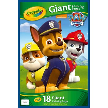 Crayola PAW Patrol Giant Colouring Pages Book