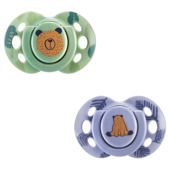 Tommee Tippee - Lot de 2 Sucettes Orthodontiques 6-18 Mois - Modèle Aléatoire