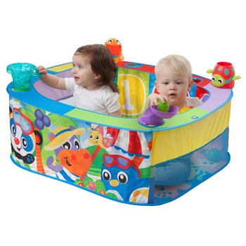 Playgro Grow 'n' Play Baby Bällebad Pop and Drop mit 30 Bällen bunt