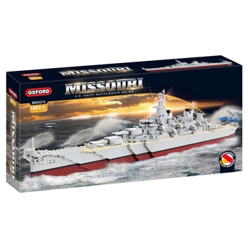 Build-It Missouri U.S. Navy Battleship BB-63 1053 Pieces Bricks Oxford Set