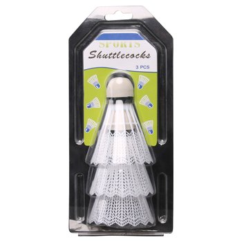 Federbälle 3er Set weiß