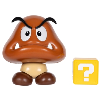 Nintendo Super Mario Goomba Figure with Question Block 10cm