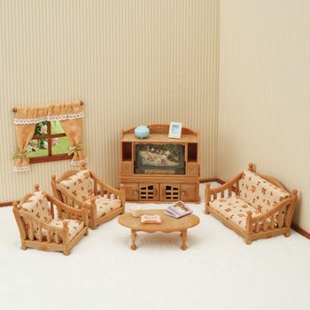 Sylvanian Families House Furniture Comfy Living Room Set