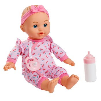 Baby Doll Maggie with Bottle and Dummy Assortment 24cm