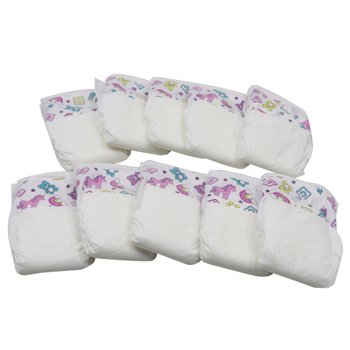 Baby Doll Nappies Accessory 10 Pack