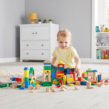 Squirrel Play Wooden Building Blocks 150 Piece Set