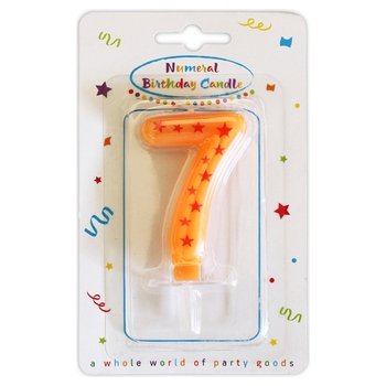 Verjaardagskaars cijfer 7
