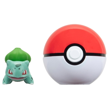 Pokémon Clip 'N' Go Pack Poké Ball and Bulbasaur Battle Figure