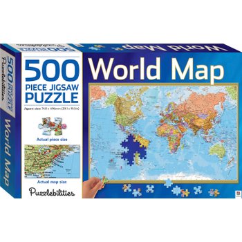 Puzzlebilities World Map Jigsaw Puzzle 500 Pieces
