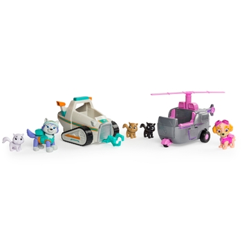 PAW Patrol Animal Rescue Spielzeugset Skye & Everest Figuren und Fahrzeuge