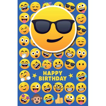 Joy Pixels Birthday Card Smiley (No Age)