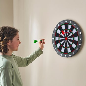 Dartscheibe zum Aufstellen im Set mit 6 Pfeilen