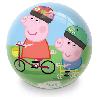Peppa Pig – Balle Souple à Facettes – 10 Cm – Léger Et Doux – Dès 12 Mois – Multicolore