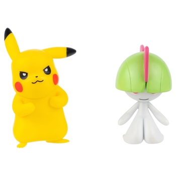 Pokémon - Pack 2 Figurines de Combat Pikachu et Tarsal