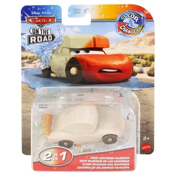Disney Pixar - Cars Véhicule 1/55 Flash McQueen des Cavernes Changeant de Couleur