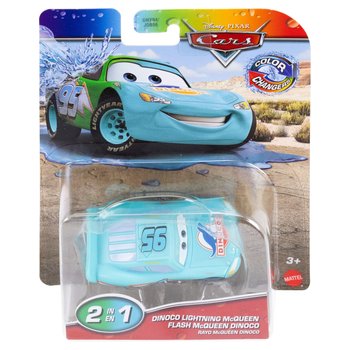 Disney Pixar - Cars Véhicule 1/55 Flash McQueen Dinoco Changeant de Couleur