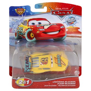 Disney Pixar - Cars Véhicule 1/55 Flash McQueen Célébration Changeant de Couleur