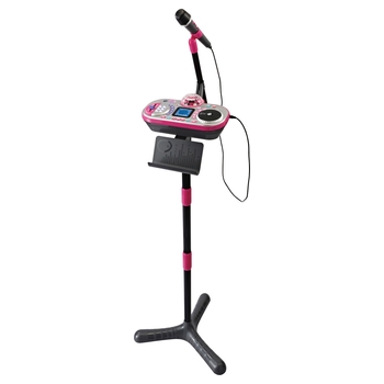 SM SunniMix Kinder Karaoke Maschine mit 2 Mikrofon Verstellbaren Stand Musikspielzeug Set Blau