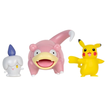 Pokémon Battle Figuren Lichtel, Pikachu und Flegmon 3er Set