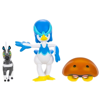 Pokémon Battle Figures 3 Pack Blitzle, Quaxwell and Kabuto