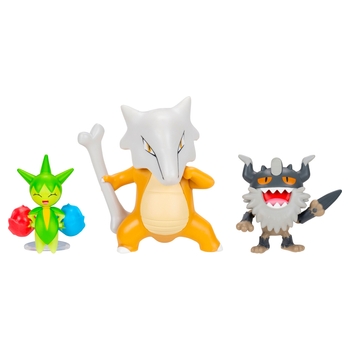Pokémon Battle Figuren Knogga, Roselia und Mauzinger 3er Set