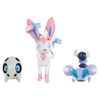 Pokémon Battle Figures 3 Pack Aron, Skorupi and Sylveon