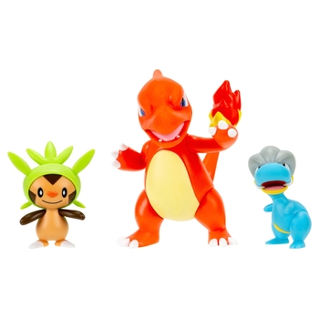 Pokémon Battle Figures 3 Pack Chespin, Bagon & Charmeleon