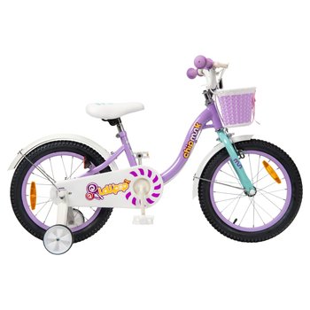 16 Inch Chipmunk Lollipop Bike with Basket Purple