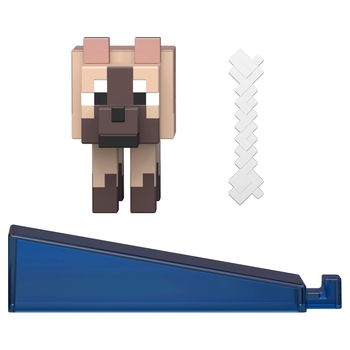 Minecraft - Figurine Chestnut Wolf 8 cm
