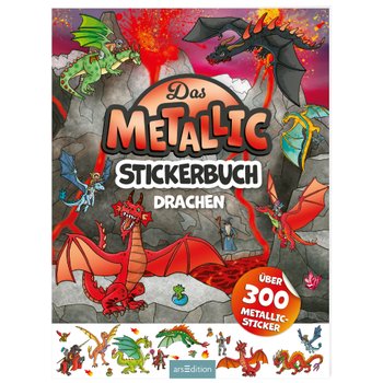 Metallic Stickerbuch sortiert