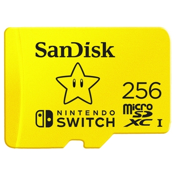 SanDisk 256GB microSD Card for Nintendo Switch - Mario Star