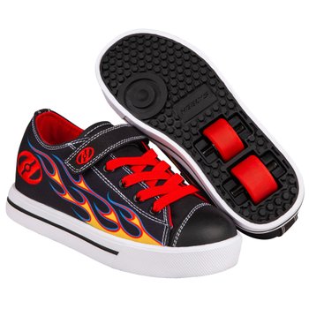 Heelys Snazzy X2 Shoes Black Red Flame UK Size 12