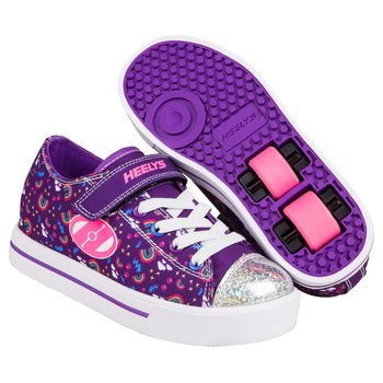 Heelys Snazzy X2 Shoes Purple Multi Rainbow UK Size 12
