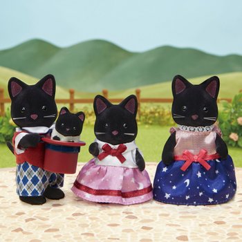 Sylvanian Families Midnight Cat Family