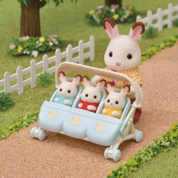 Sylvanian Families Triplets Stroller