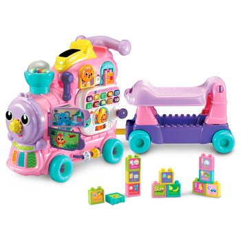VTech Baby 4-in-1 Alphabet Train Ride On Pink
