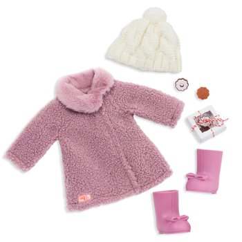 Our Generation Sleepy Sloth Puppen-Outfit – Pyjama Mit Kapuze & Plüschfaultier, Für 46 Cm Puppen