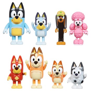 Bluey Character Figures Family & Friends 8 Pack