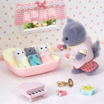 Sylvanian Families Persian Cat Triplets Babies