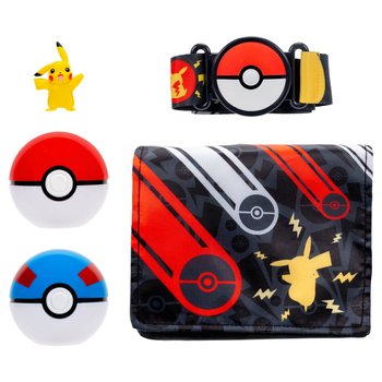Pokémon Clip 'N' Go Bandolier Gürtel Set mit 2 Pokébällen und Pikachu