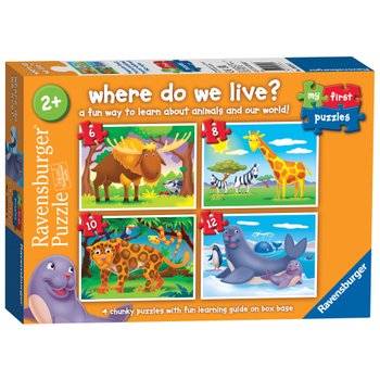 Ravensburger My First Puzzles Where Do We Live 4 Pack