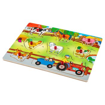 Puzzle en Bois Animaux de la Ferme 8 Pièces