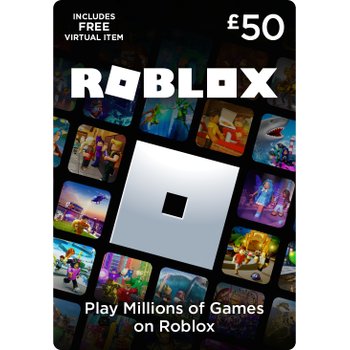 Roblox Marketplace £50 Gift Card (Physical Card)