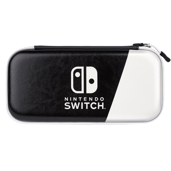 PDP Gaming Slim Deluxe Travel Case for Nintendo Switch, OLED & Switch Lite - Black & White