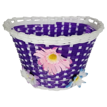 Fietsmand voor Kinderfiets paars