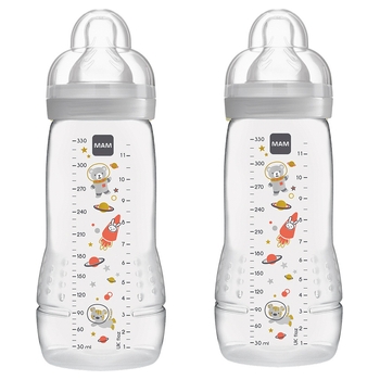 MAM Easy Active 330ml Baby Bottles 2 Pack Assortment