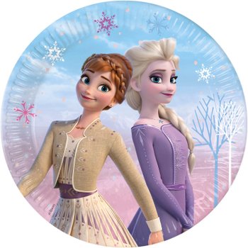 Serviettes En Papier La Reine Des Neiges 2 - Lot De 16 Serviettes 25x25 Cm - Motifs Elsa Et Anna