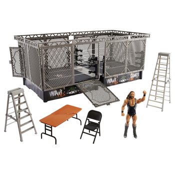 WWE - Survivor War Games Série Ensemble de Jeu Steel Cage et Figurine Butch