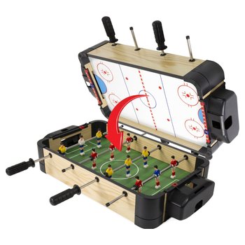 Ambassadeur 2-in-1 Houten Speltafel met Tafelvoetbal en IJshockey