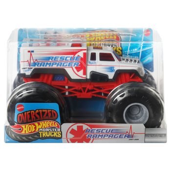 Hot Wheels Monster Trucks Oversized 1:24 Rescue Rampager Die-Cast Car